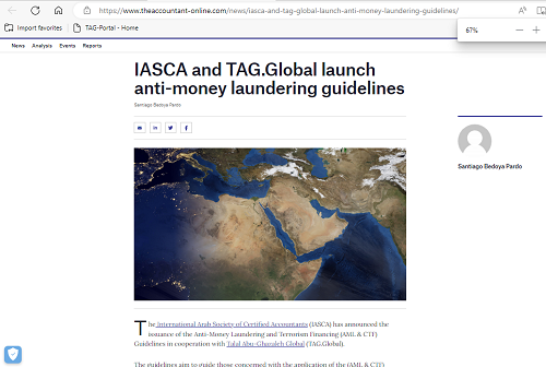 IASCA and TAG.Global Publish Anti-Money Laundering Guide