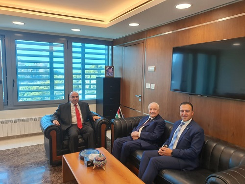 Jordan’s Ambassador to Lebanon Receives Dr. Talal Abu-Ghazaleh