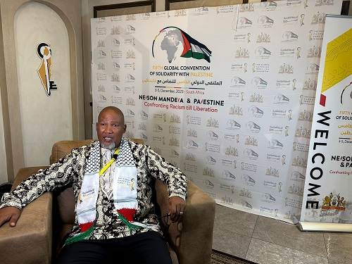 Nelson Mandela’s Grandson: Dr. Abu-Ghazaleh plays a significant role defending Palestinian rights