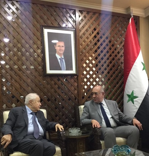 أبوغزاله ووزير الصناعة السوري يؤكدان ضرورة العمل للنهوض بالواقع الصناعي
