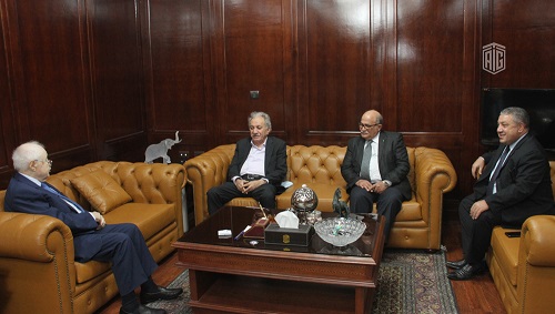 Abu-Ghazaleh Receives an Egyptian Engineers Delegation