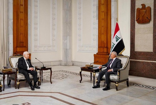 President of the Republic of Iraq Honors Dr. Talal Abu-Ghazaleh with the Stele of Hammurabi Shield